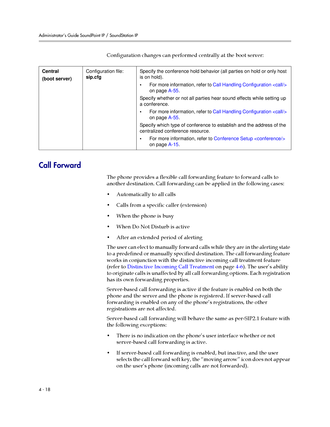 Polycom SIP 2.2.2 manual Call Forward 