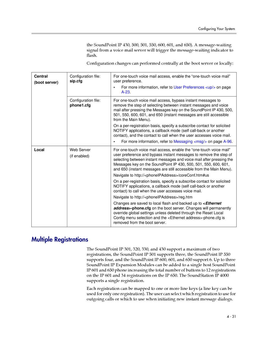 Polycom SIP 2.2.2 manual Multiple Registrations, Phone1.cfg 