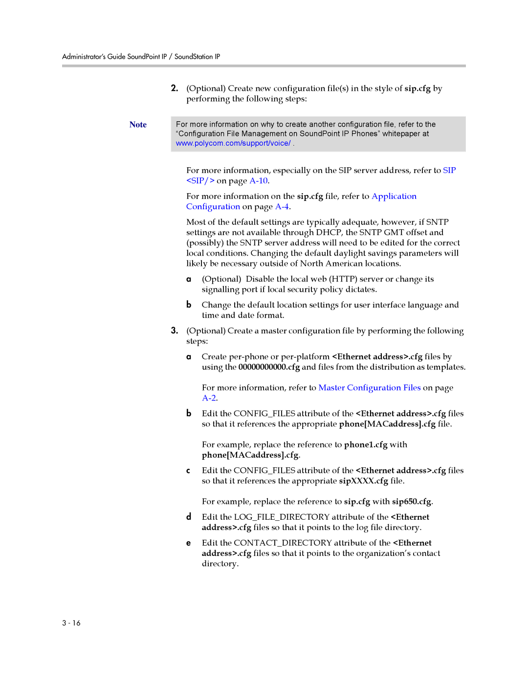 Polycom SIP 3.0.2 manual SIP/ on page A-10, Configuration on page A-4, PhoneMACaddress.cfg 