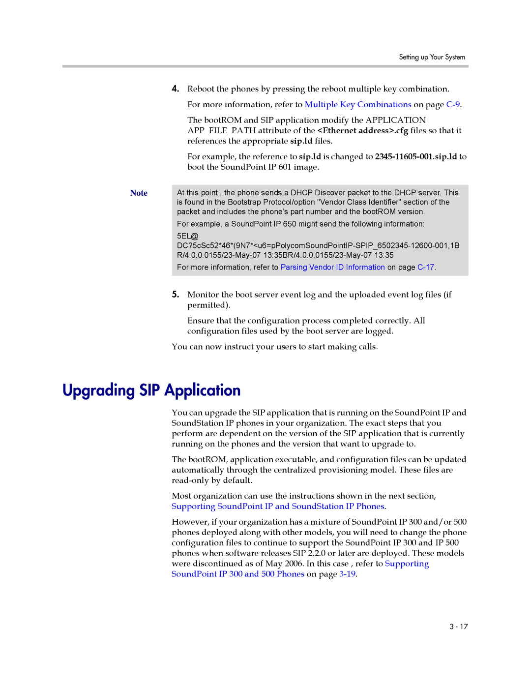 Polycom SIP 3.0.2 manual Upgrading SIP Application, Permitted, Configuration files used by the boot server are logged 