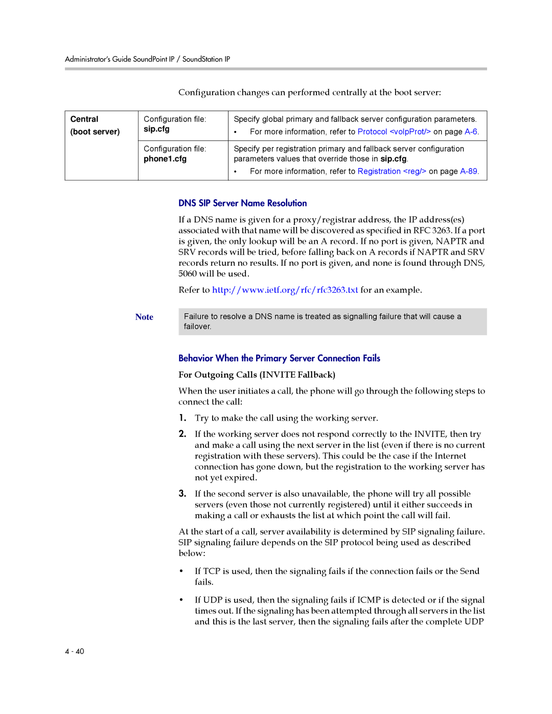 Polycom SIP 3.0.2 manual For Outgoing Calls Invite Fallback 