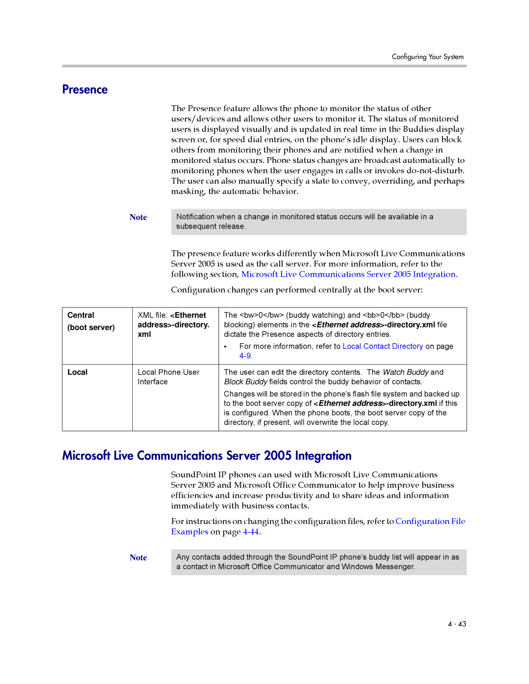 Polycom SIP 3.0.2 manual Presence, Microsoft Live Communications Server 2005 Integration, Masking, the automatic behavior 