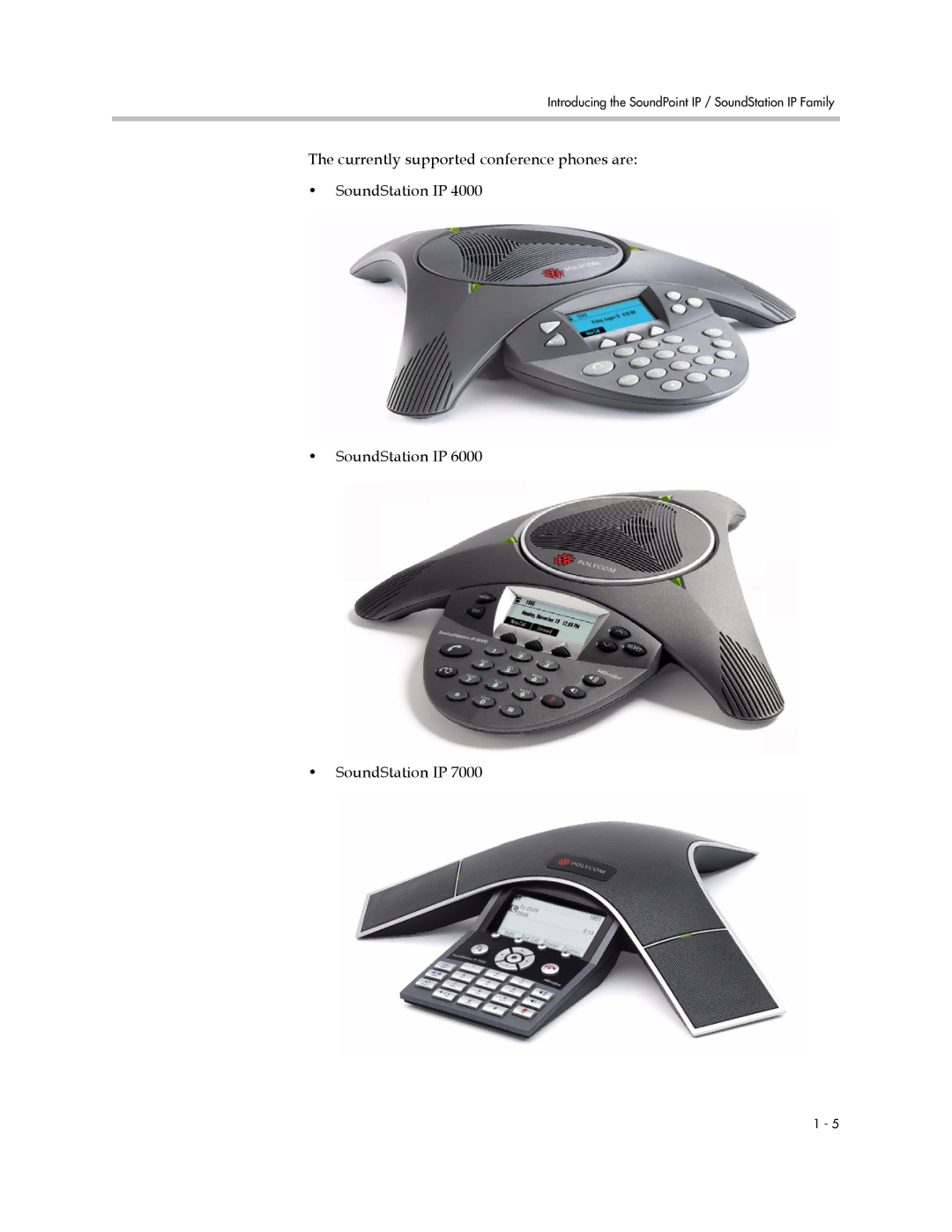 Polycom SIP 3.1 manual Currently supported conference phones are SoundStation IP 