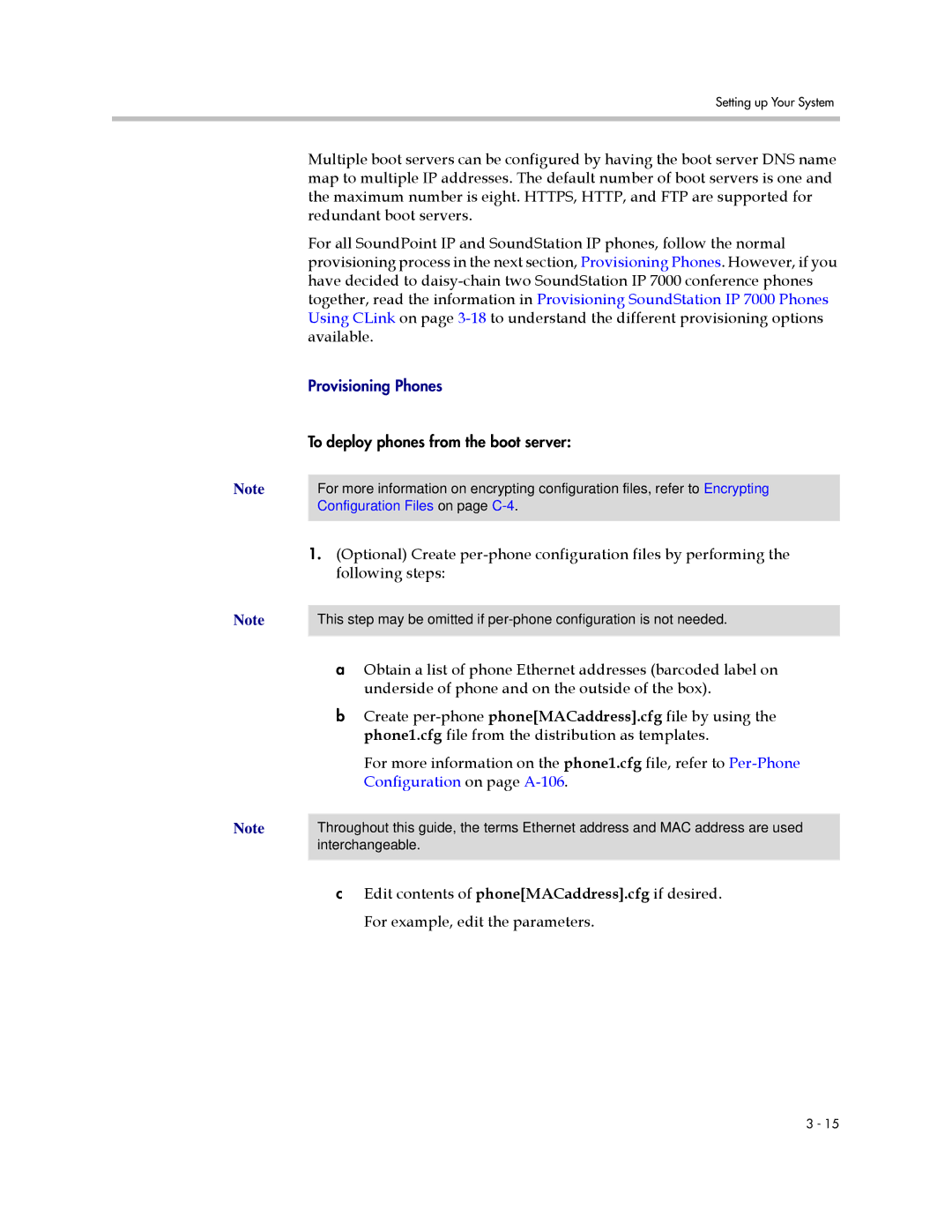 Polycom SIP 3.1 manual Provisioning Phones, Configuration Files on page C-4 