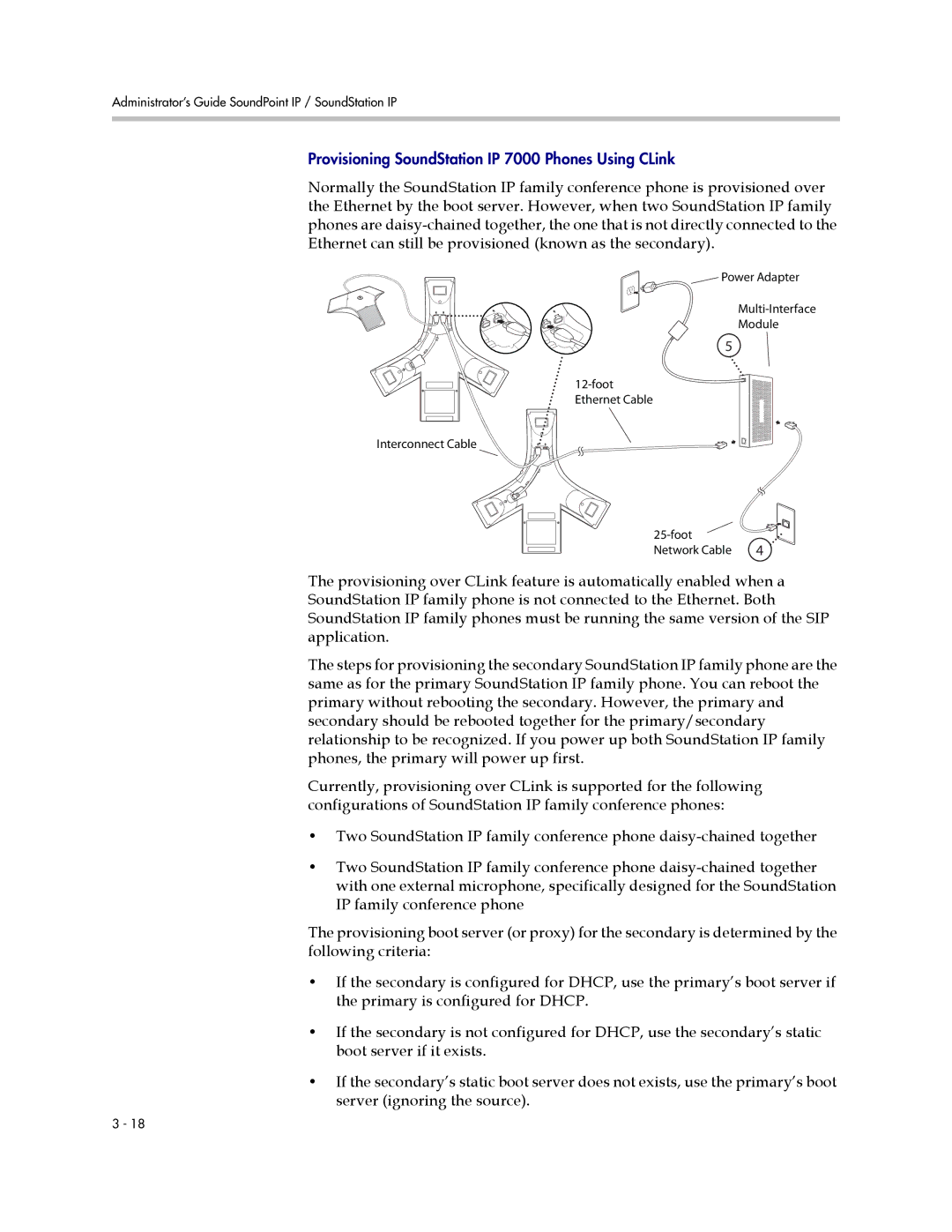 Polycom SIP 3.1 manual Provisioning SoundStation IP 7000 Phones Using CLink 