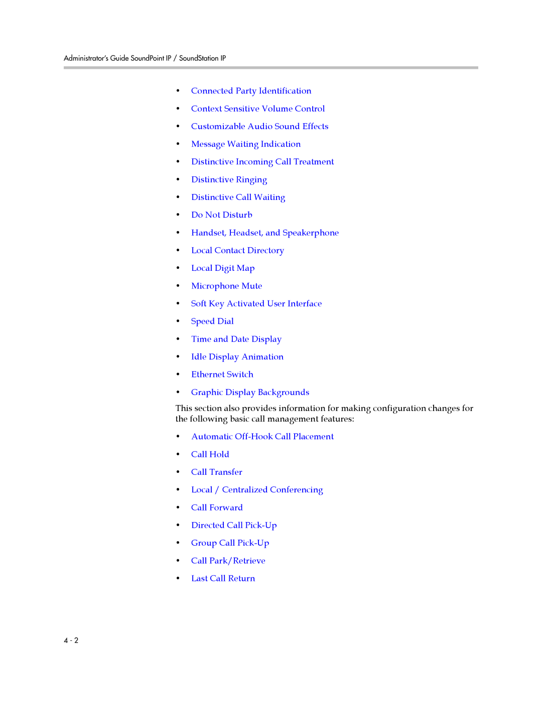 Polycom SIP 3.1 manual Administrator’s Guide SoundPoint IP / SoundStation IP 