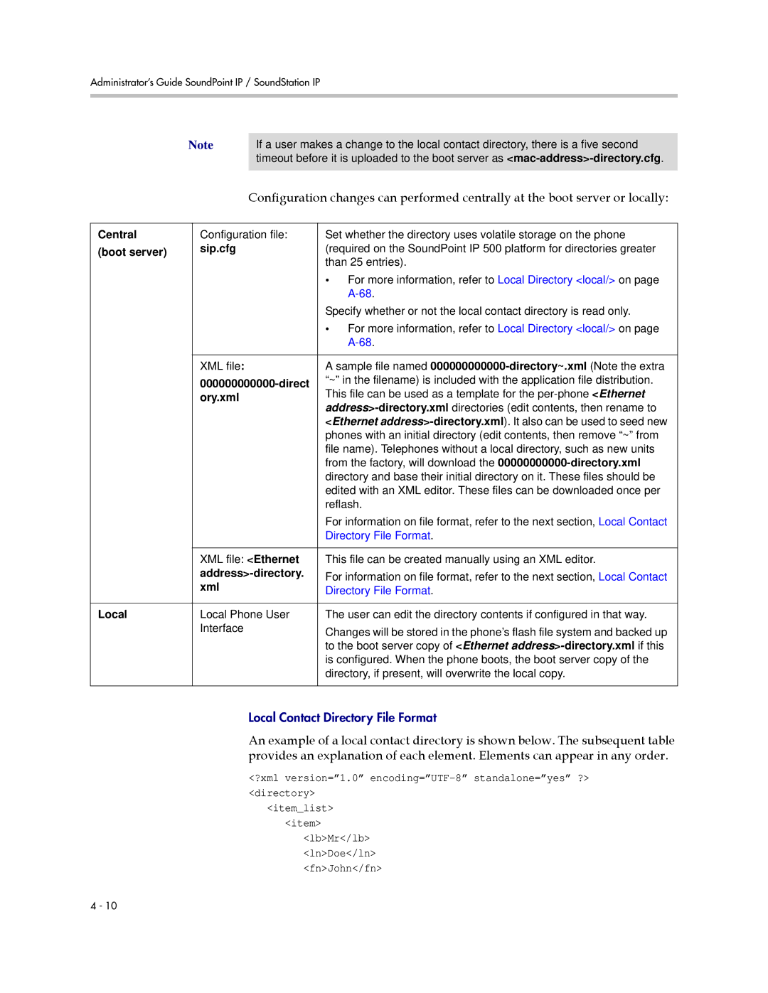 Polycom SIP 3.1 manual Direct, Ory.xml, Xml, ?xml version=1.0 encoding=UTF-8 standalone=yes ? directory 