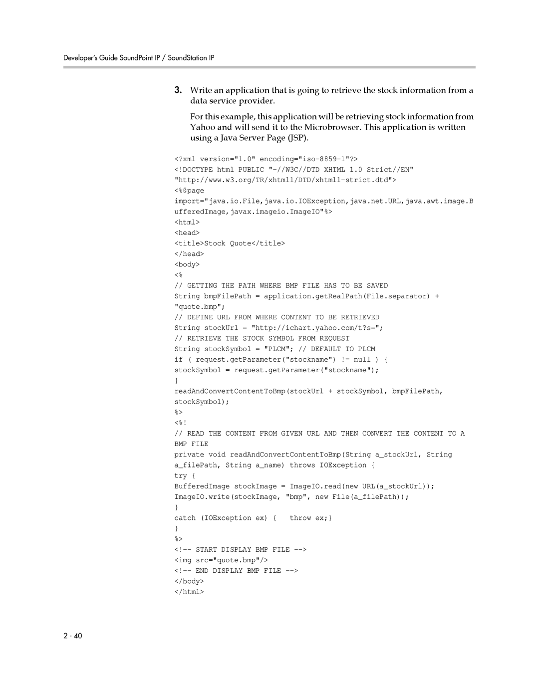 Polycom SIP 3.1 manual Getting the Path Where BMP File has to be Saved 