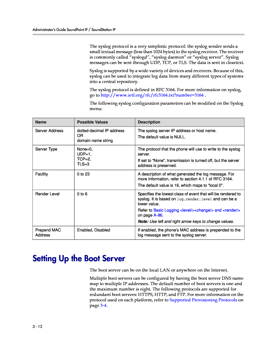 Polycom SIP 3.1 manual Setting Up the Boot Server 