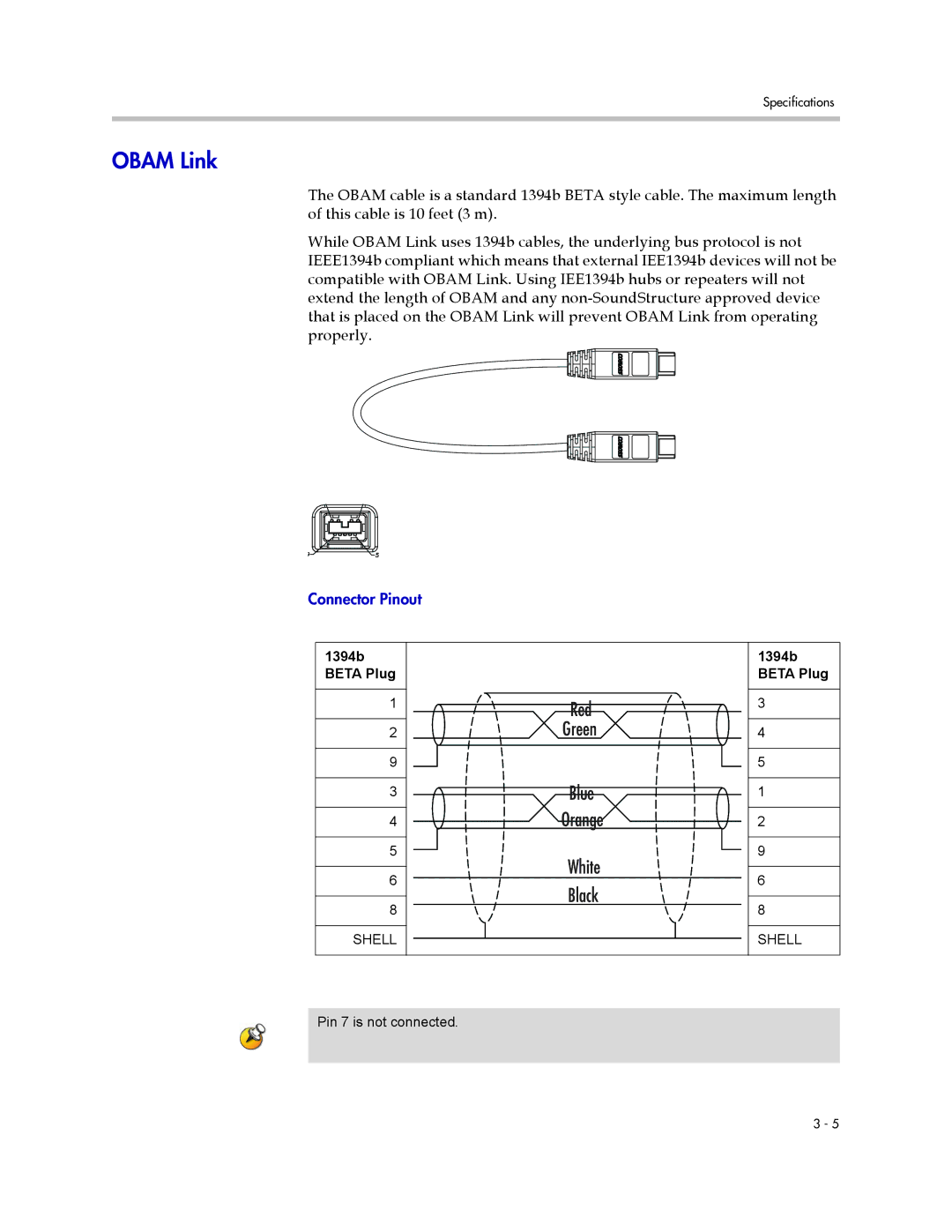 Polycom C8, SR12, C12, C16 manual Obam Link, White 