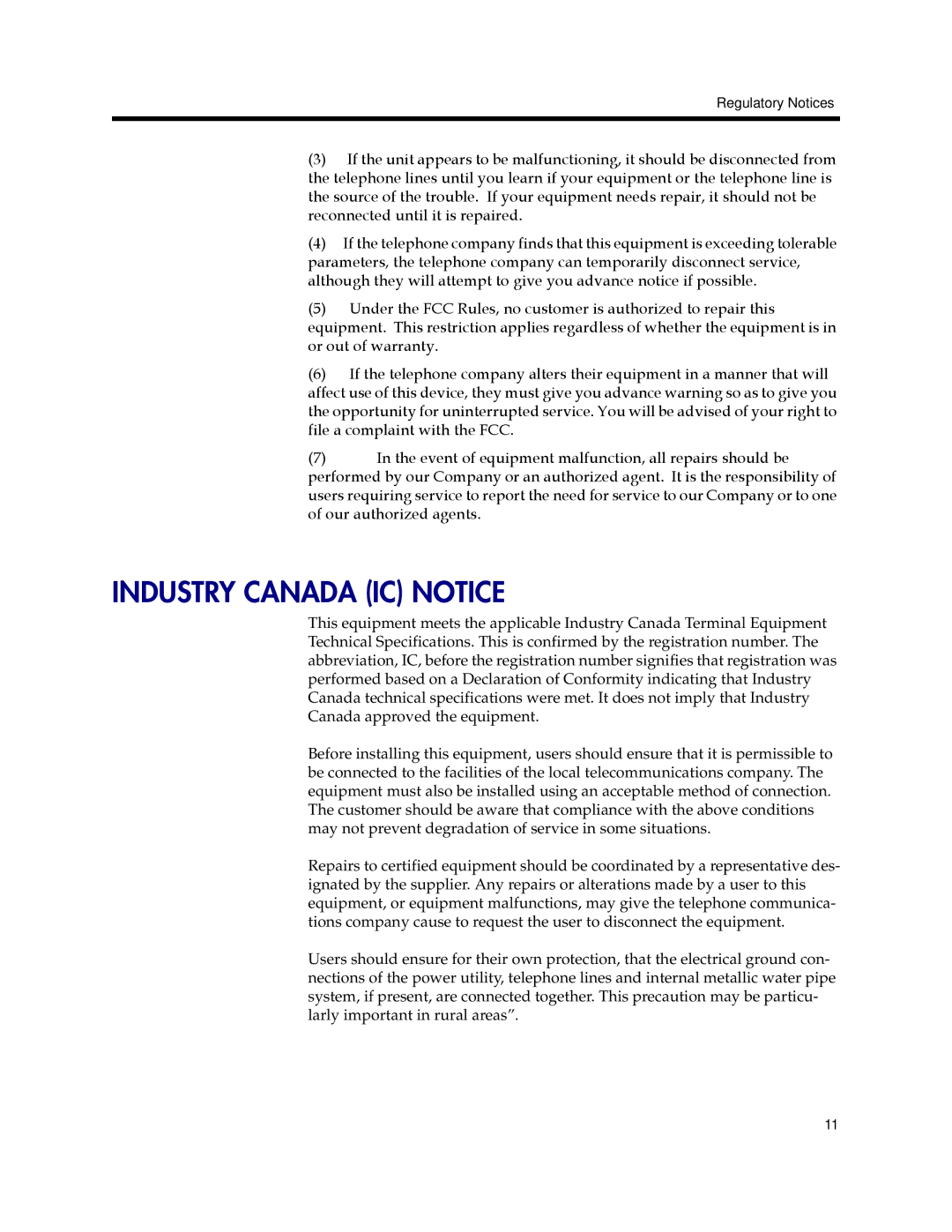 Polycom V2IU 4350 user manual Industry Canada IC Notice 