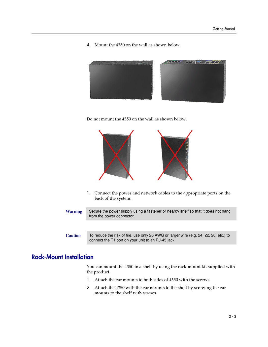 Polycom V2IU 4350 user manual Rack-Mount Installation 