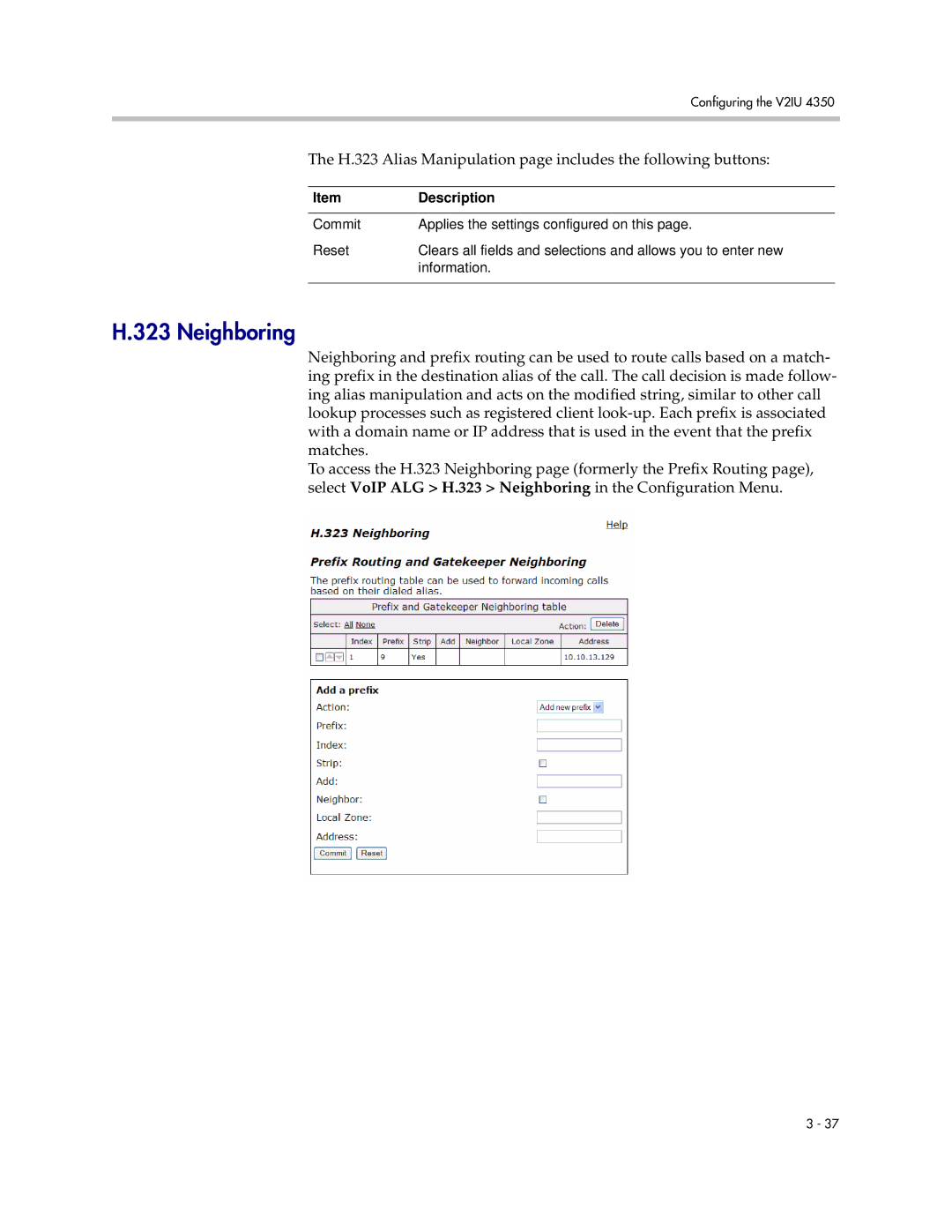 Polycom V2IU 4350 user manual Neighboring 