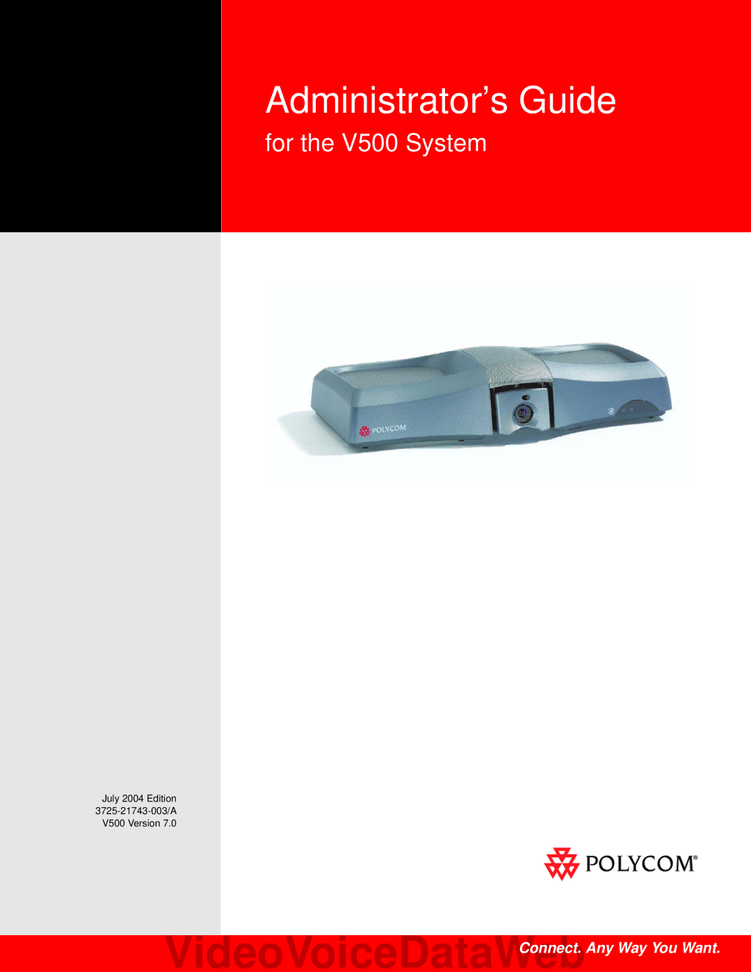 Polycom V500 manual Administrator’s Guide 