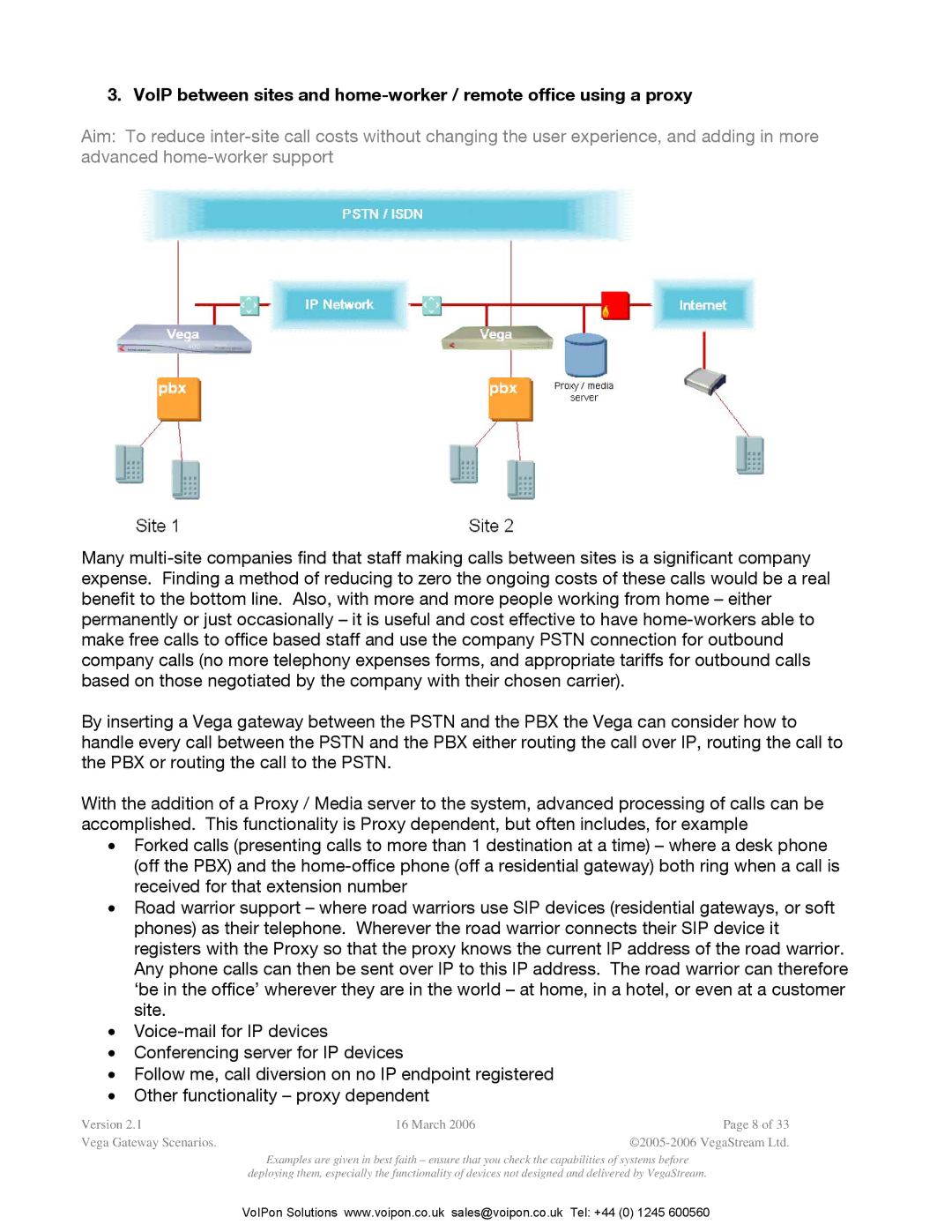 Polycom appendix Version March Vega Gateway Scenarios 