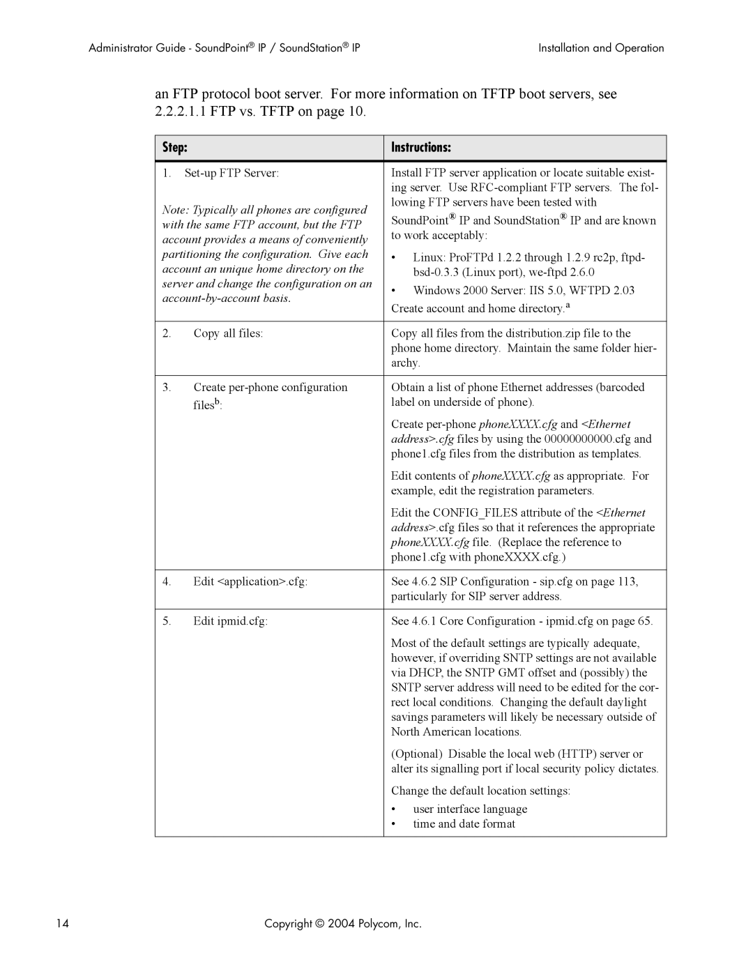 Polycom Version 1.4.x 17 manual Step Instructions, Account-by-account basis 