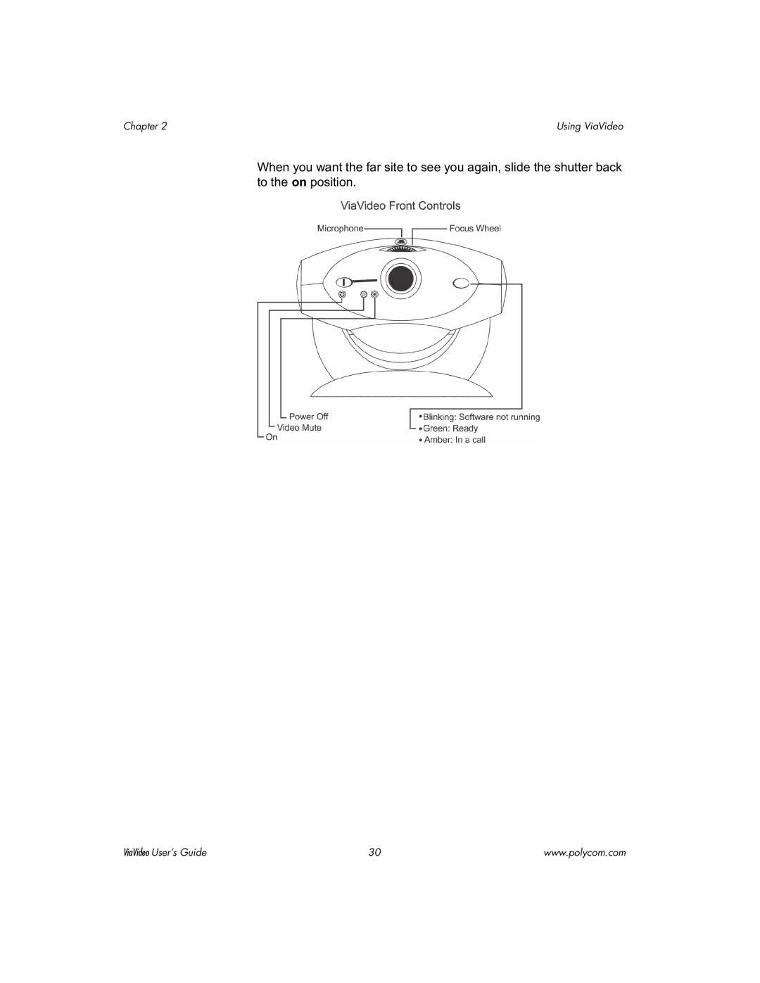 Polycom ViaVideo manual Chapter 