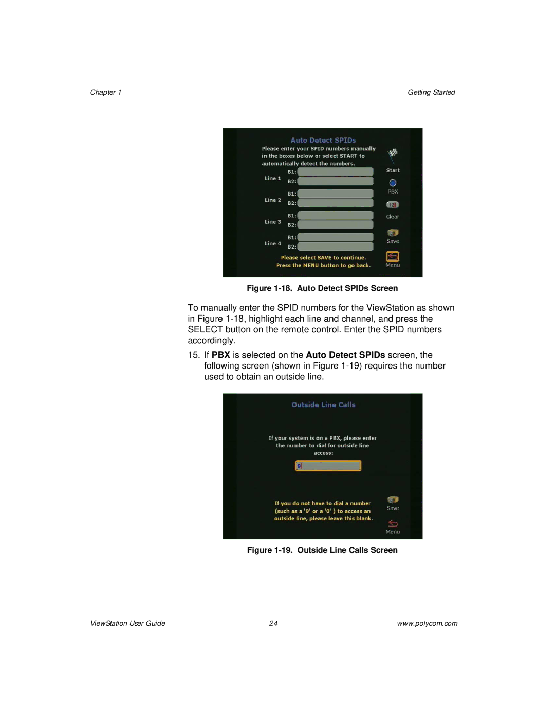 Polycom ViewStation manual Auto Detect SPIDs Screen 