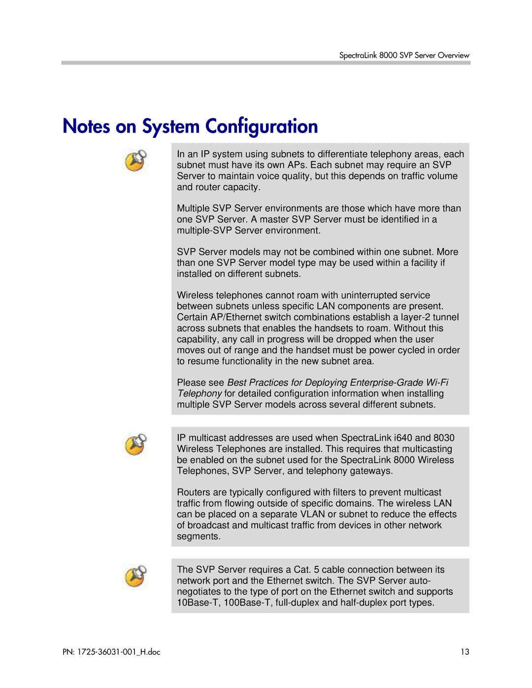 Polycom 1725-36031-001, VP010 manual SpectraLink 8000 SVP Server Overview 