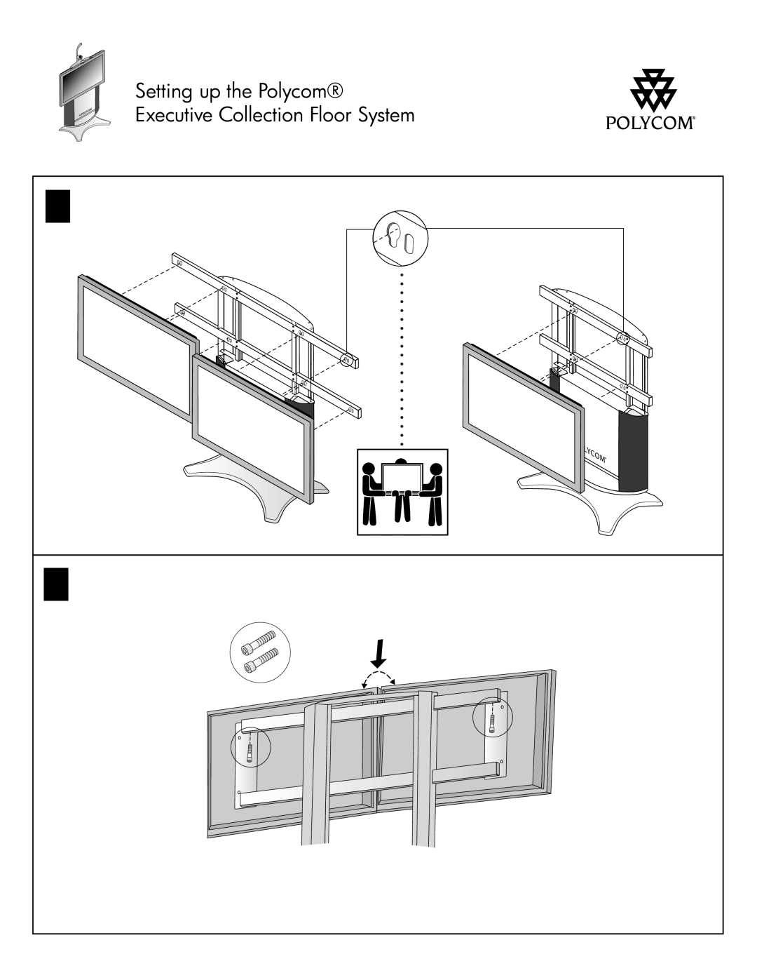 Polycom ENHANCED VS4000, VSX 8000, IPOWER 9000 manual Setting up the Polycom Executive Collection Floor System 