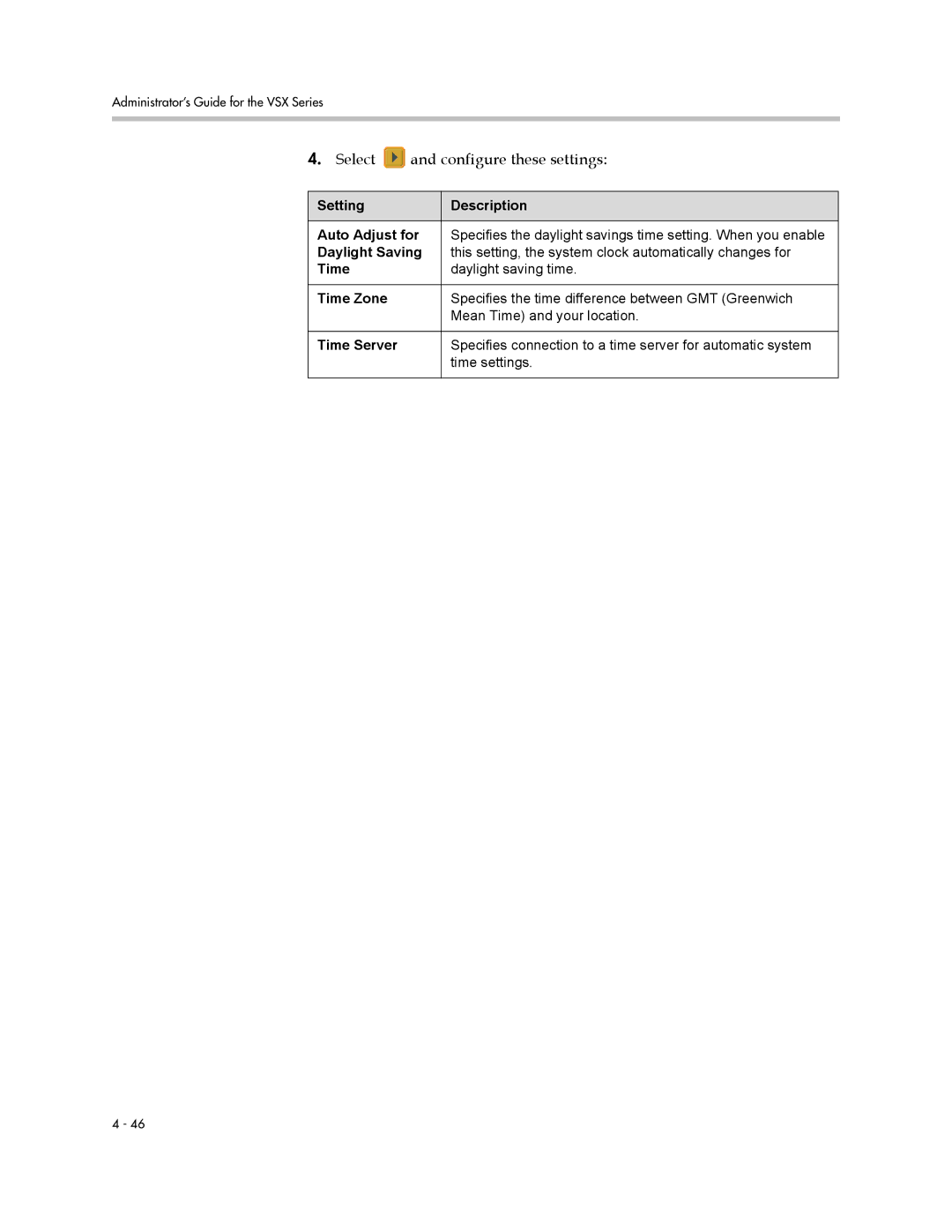 Polycom VSX Series manual Select and configure these settings 