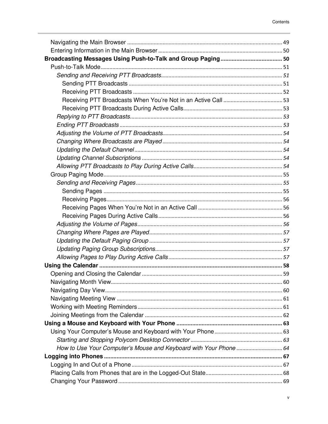 Polycom VVX 300 manual Receiving Pages When You’re Not in an Active Call 