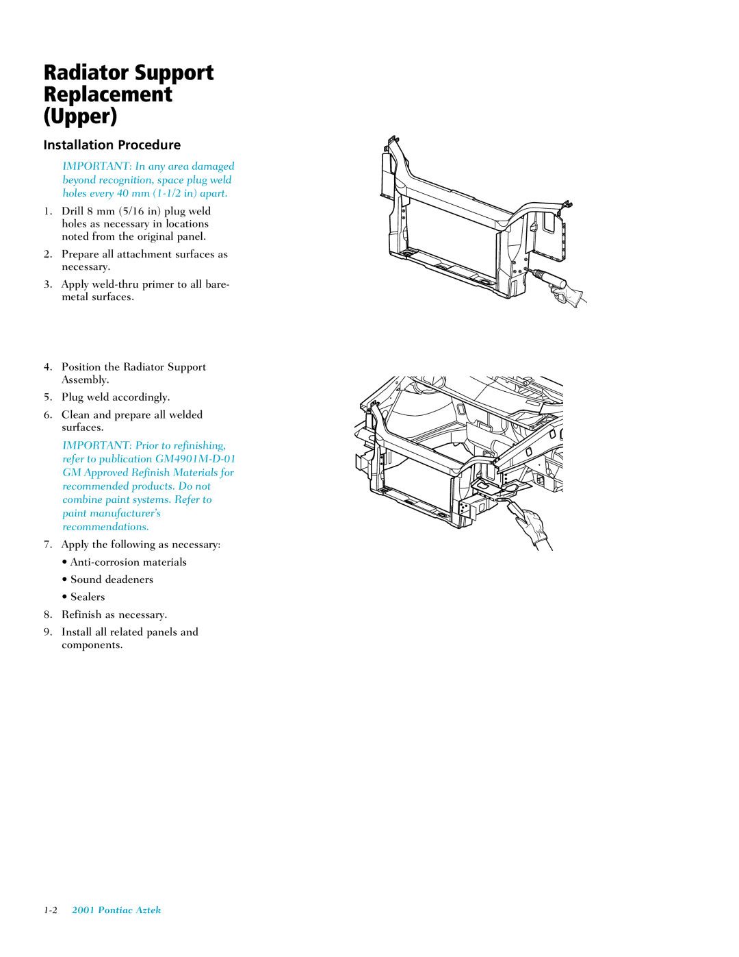 Pontiac 2001 manual Installation Procedure 