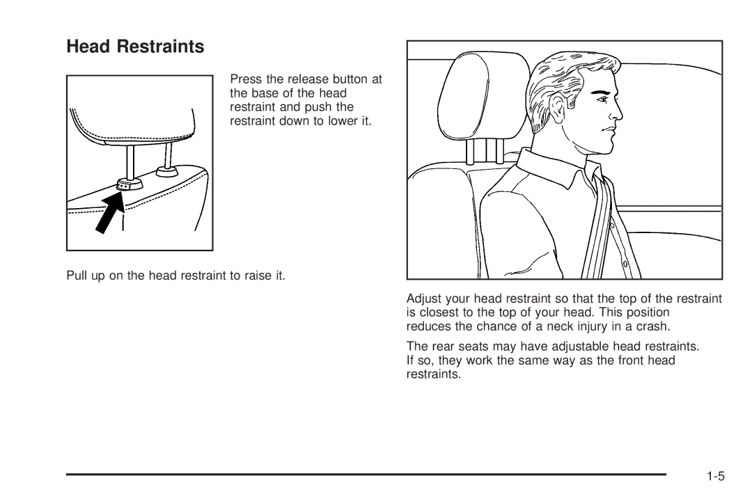 Pontiac 2006 manual Head Restraints 