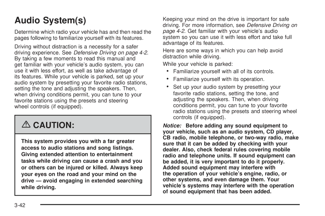 Pontiac 2006 manual Audio Systems 
