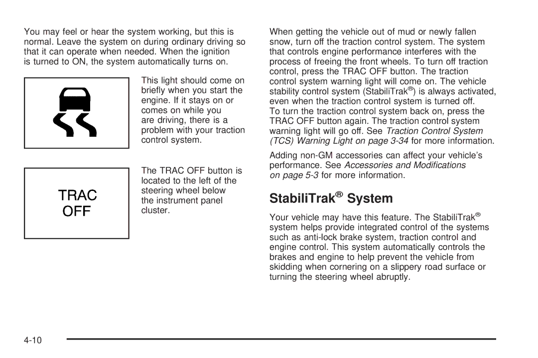 Pontiac 2006 manual StabiliTrak System 