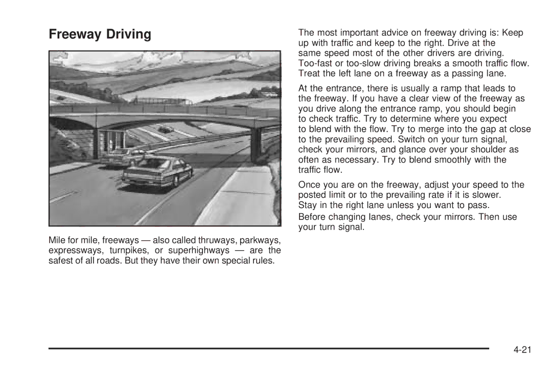 Pontiac 2006 manual Freeway Driving 
