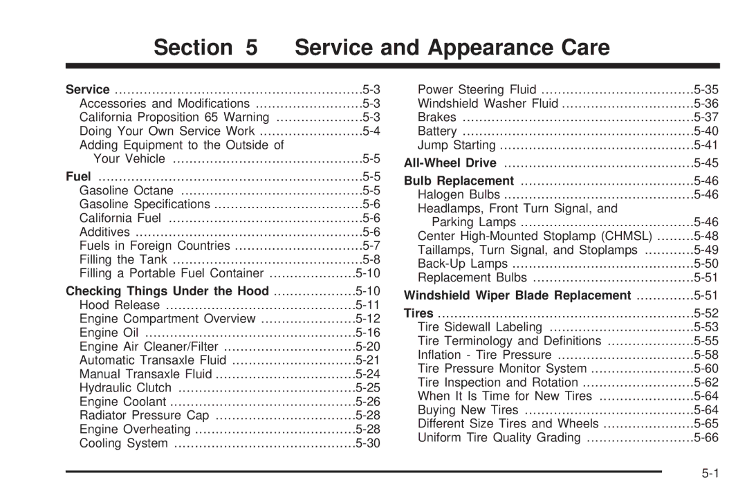 Pontiac 2006 manual Checking Things Under the Hood, Windshield Wiper Blade Replacement 