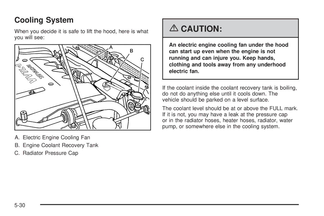 Pontiac 2006 manual Cooling System 