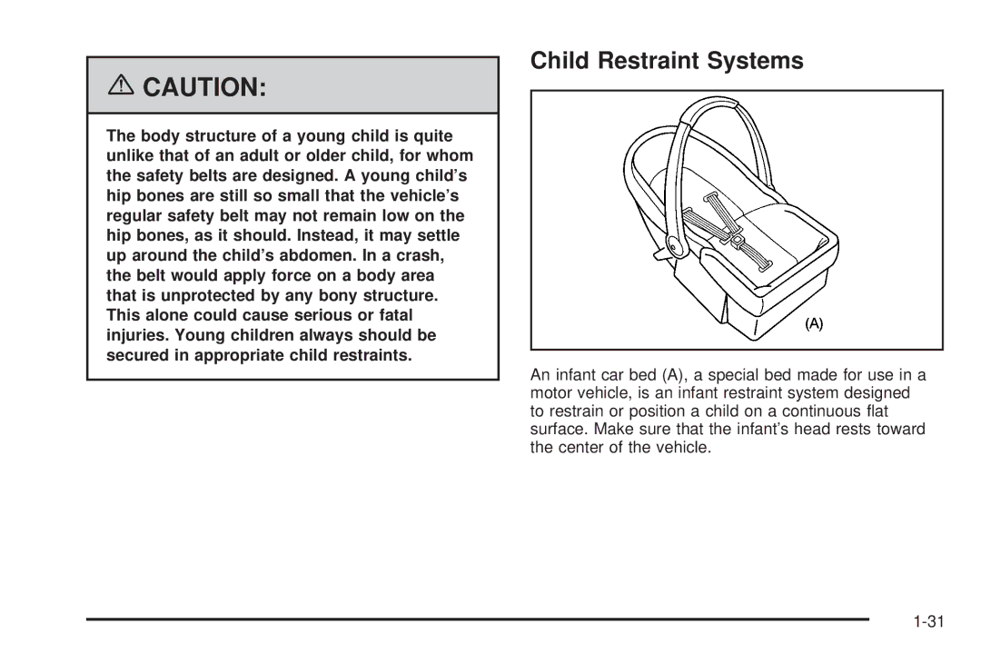 Pontiac 2006 manual Child Restraint Systems 