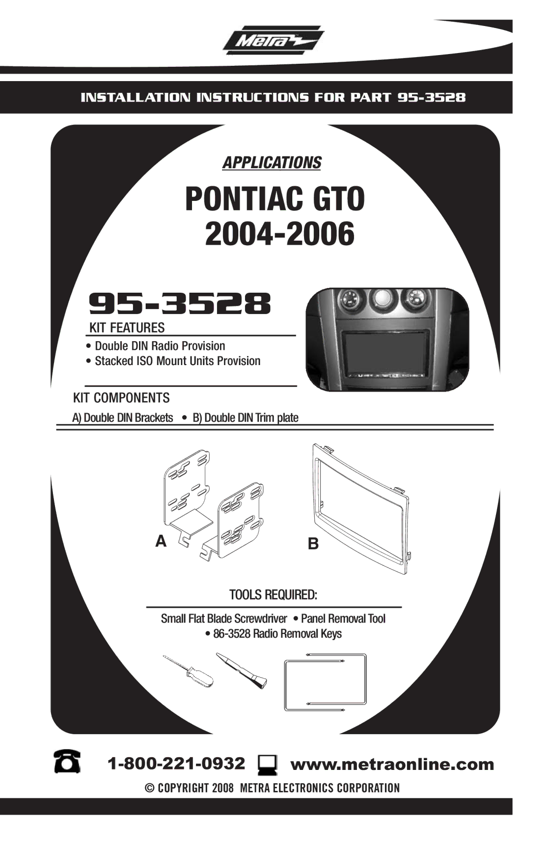 Pontiac 95-3528 manual 