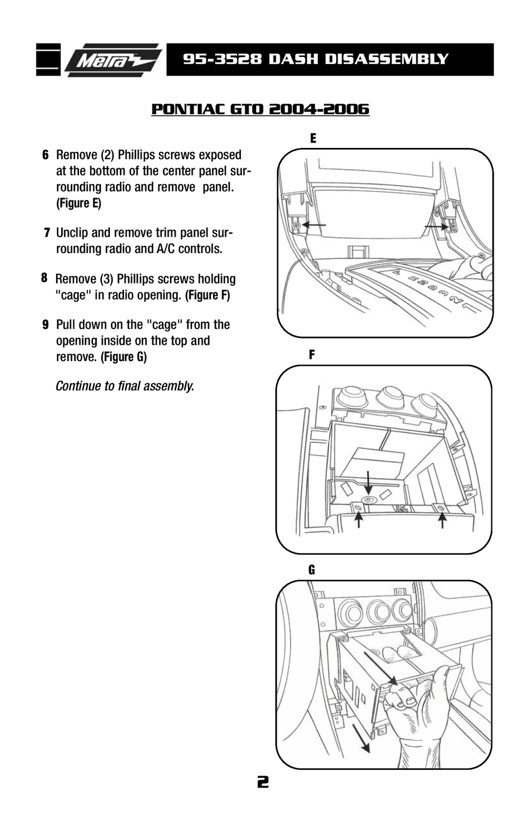 Pontiac 95-3528 manual Figure E 