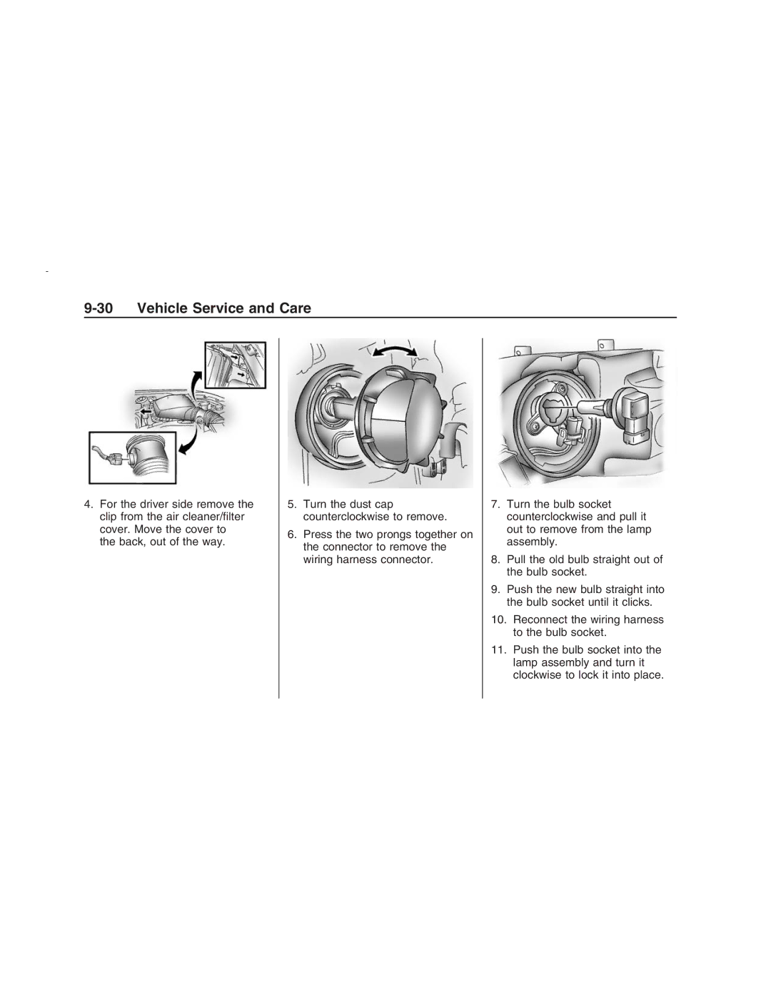 Pontiac G8 manual Vehicle Service and Care 