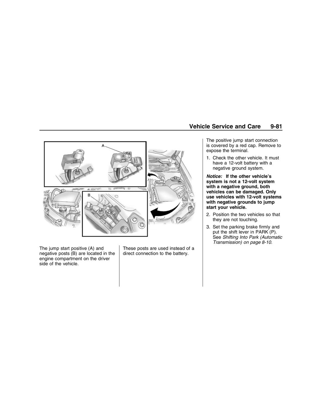 Pontiac G8 manual Vehicle Service and Care 