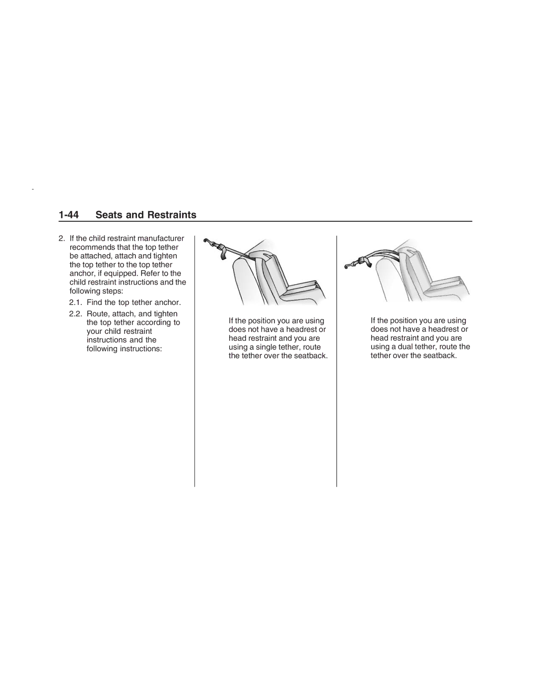 Pontiac G8 manual Seats and Restraints 