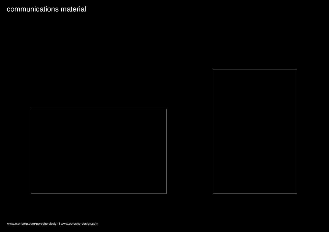 Porsche 9100 manual Communications material 