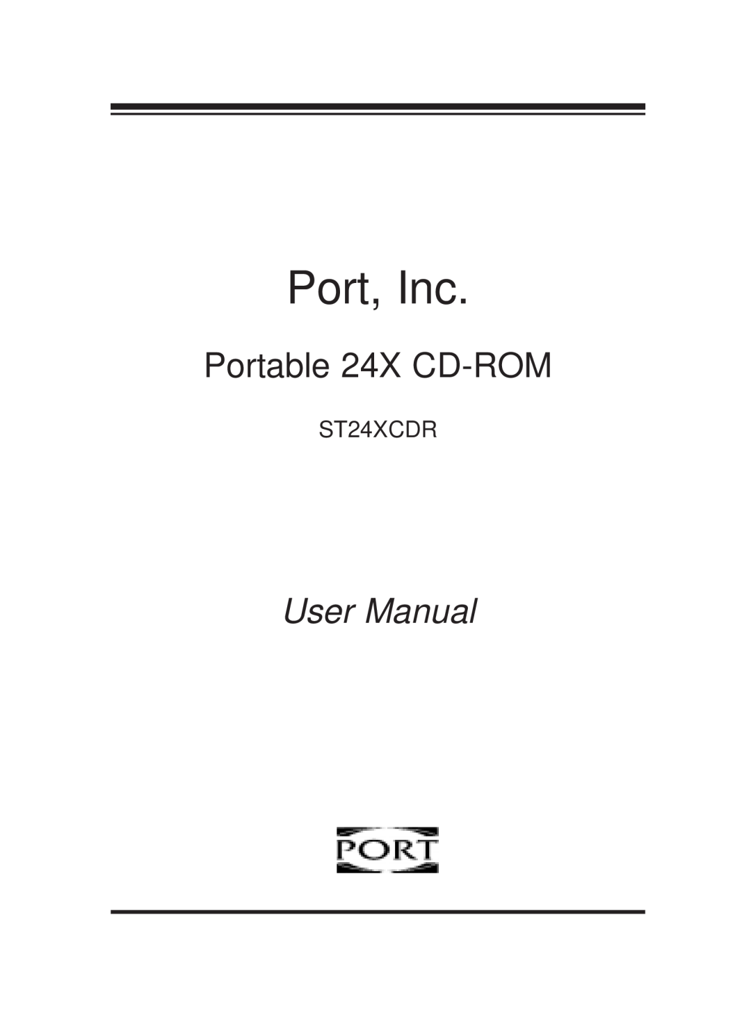 PORT ST24XCDR user manual Port, Inc, Portable 24X CD-ROM 