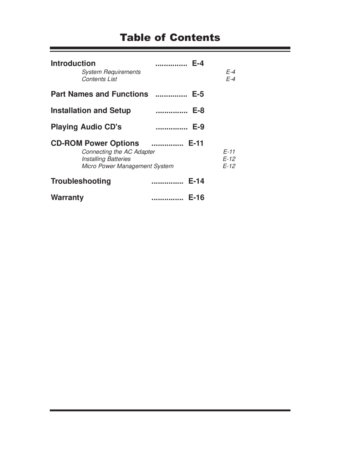 PORT ST24XCDR user manual Table of Contents 