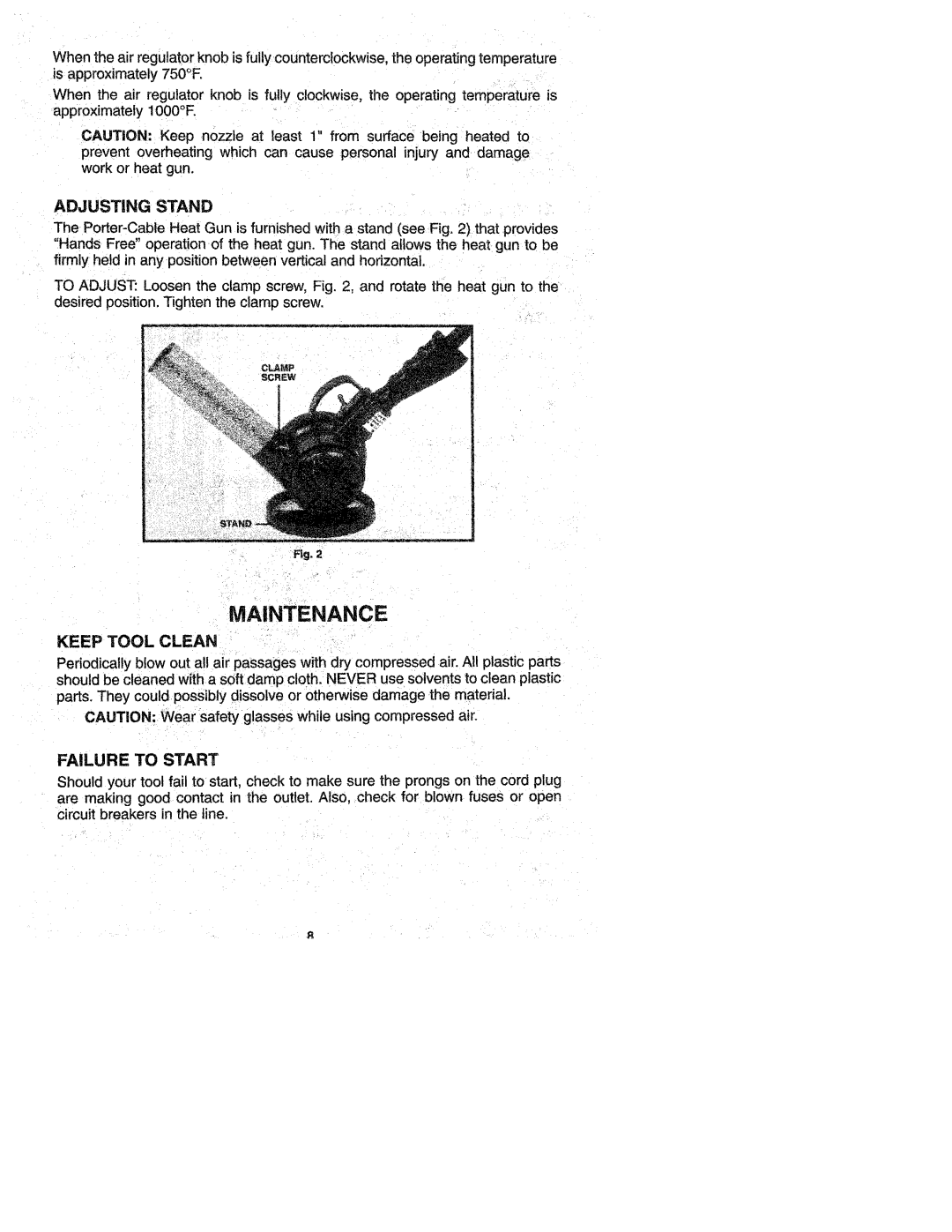 Porter-Cable 1700 manual 