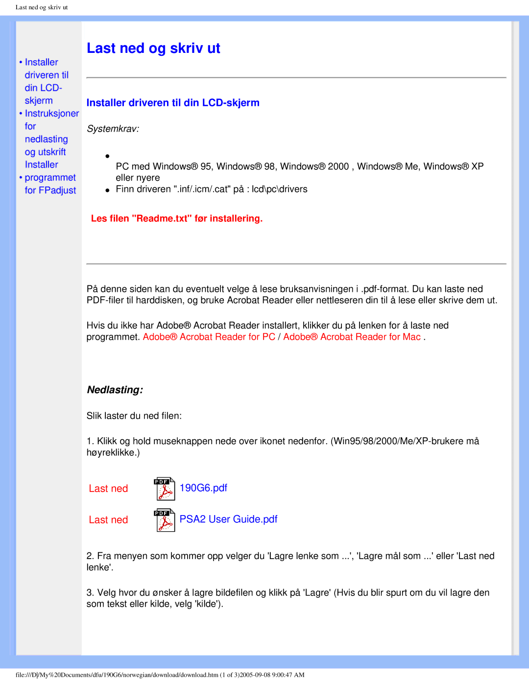 Porter-Cable 190G6 user manual Last ned og skriv ut 