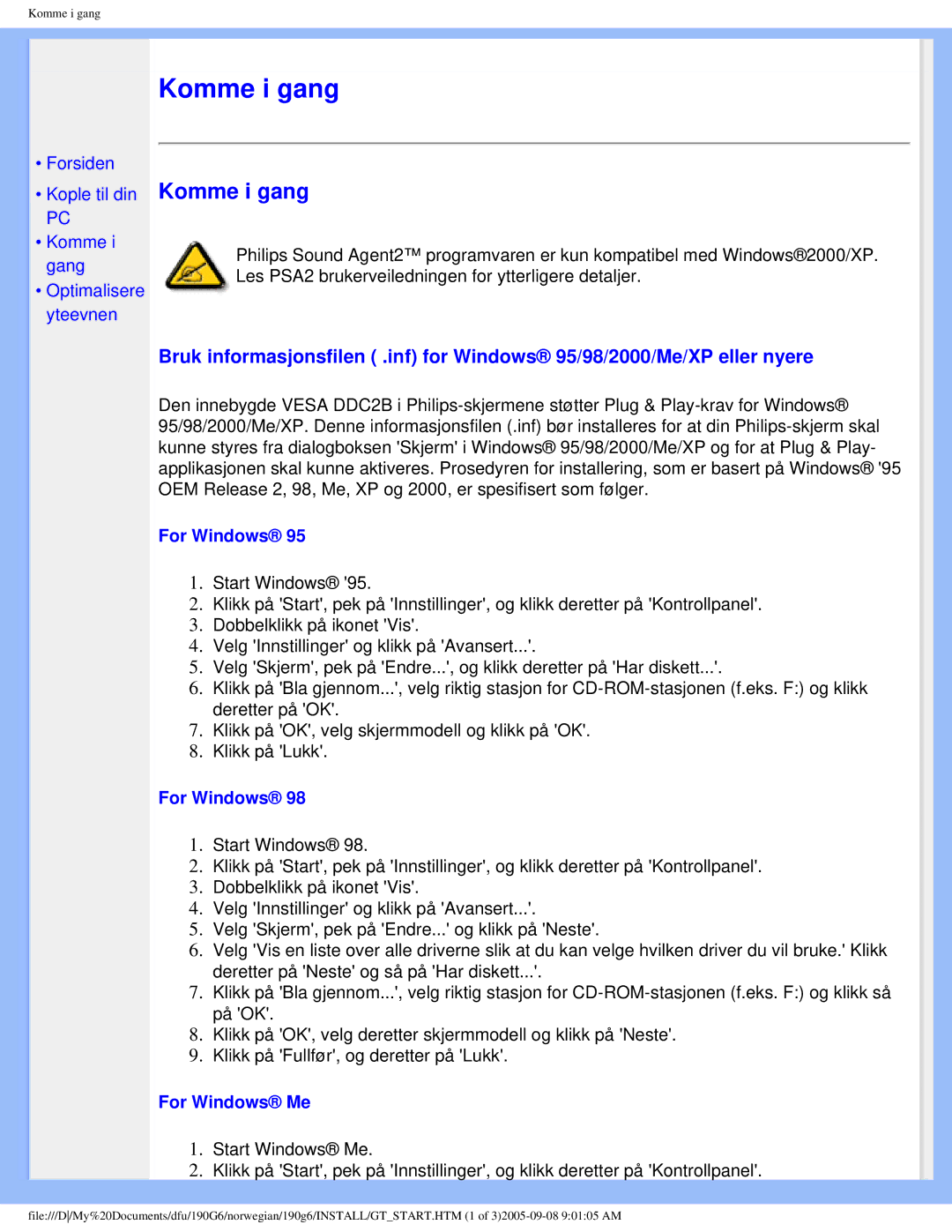 Porter-Cable 190G6 user manual For Windows Me 