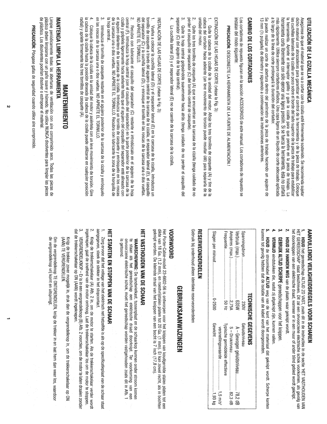 Porter-Cable 23-6602-56 manual 