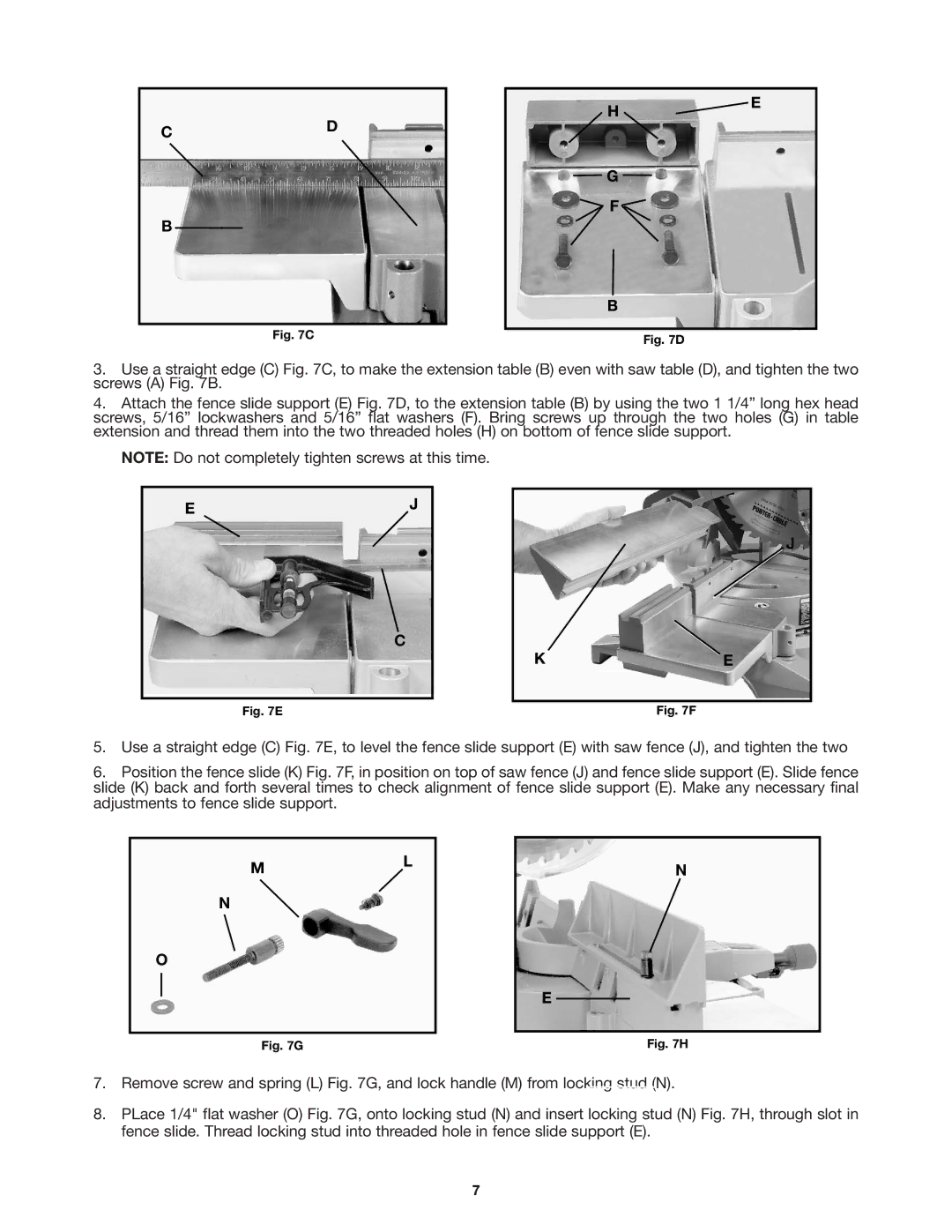 Porter-Cable 3802 instruction manual 