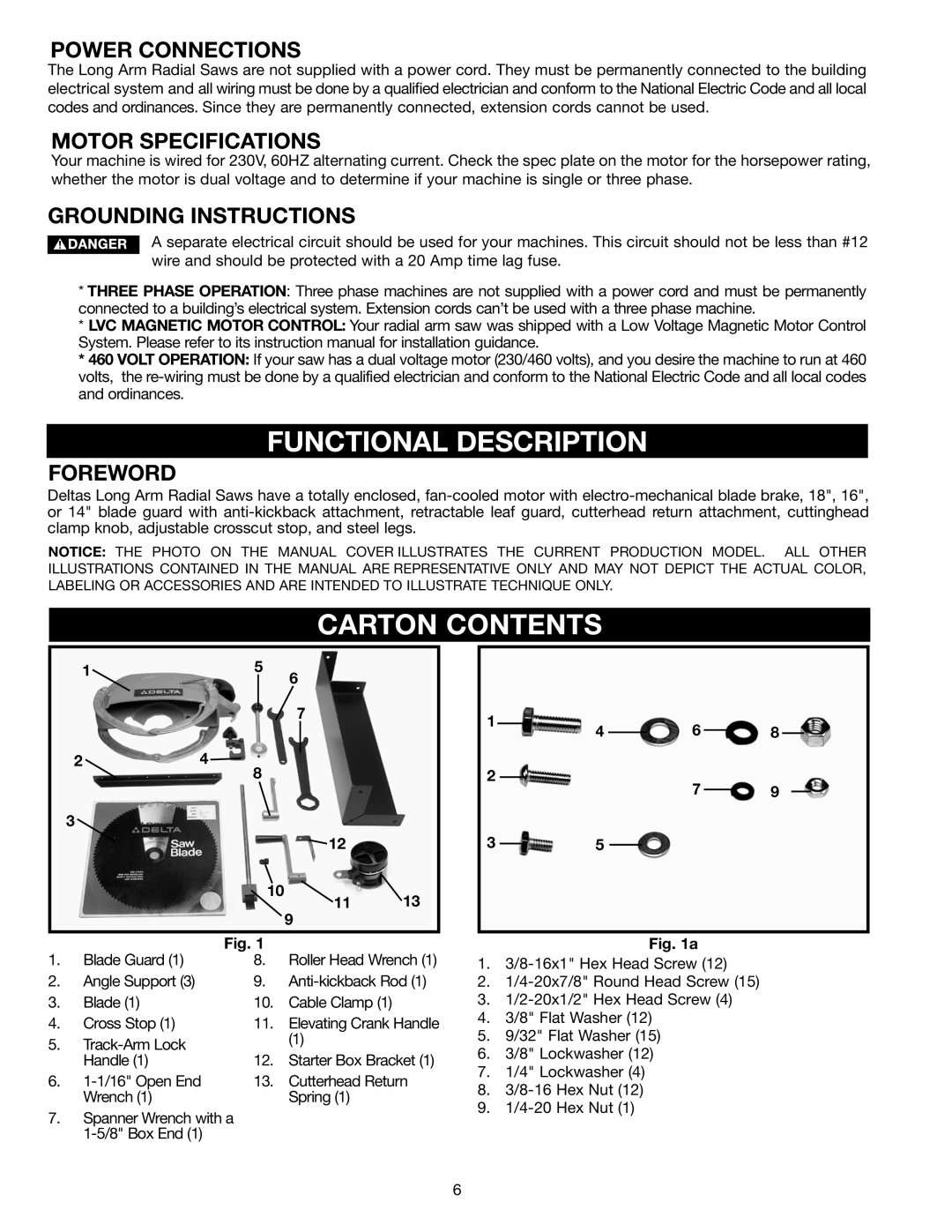 Porter-Cable 33-403, 33-400, 33-422, 33-423), 33-421, 33-411, 33-410, 33-402, 33-413, 16 Functional Description, Carton Contents 