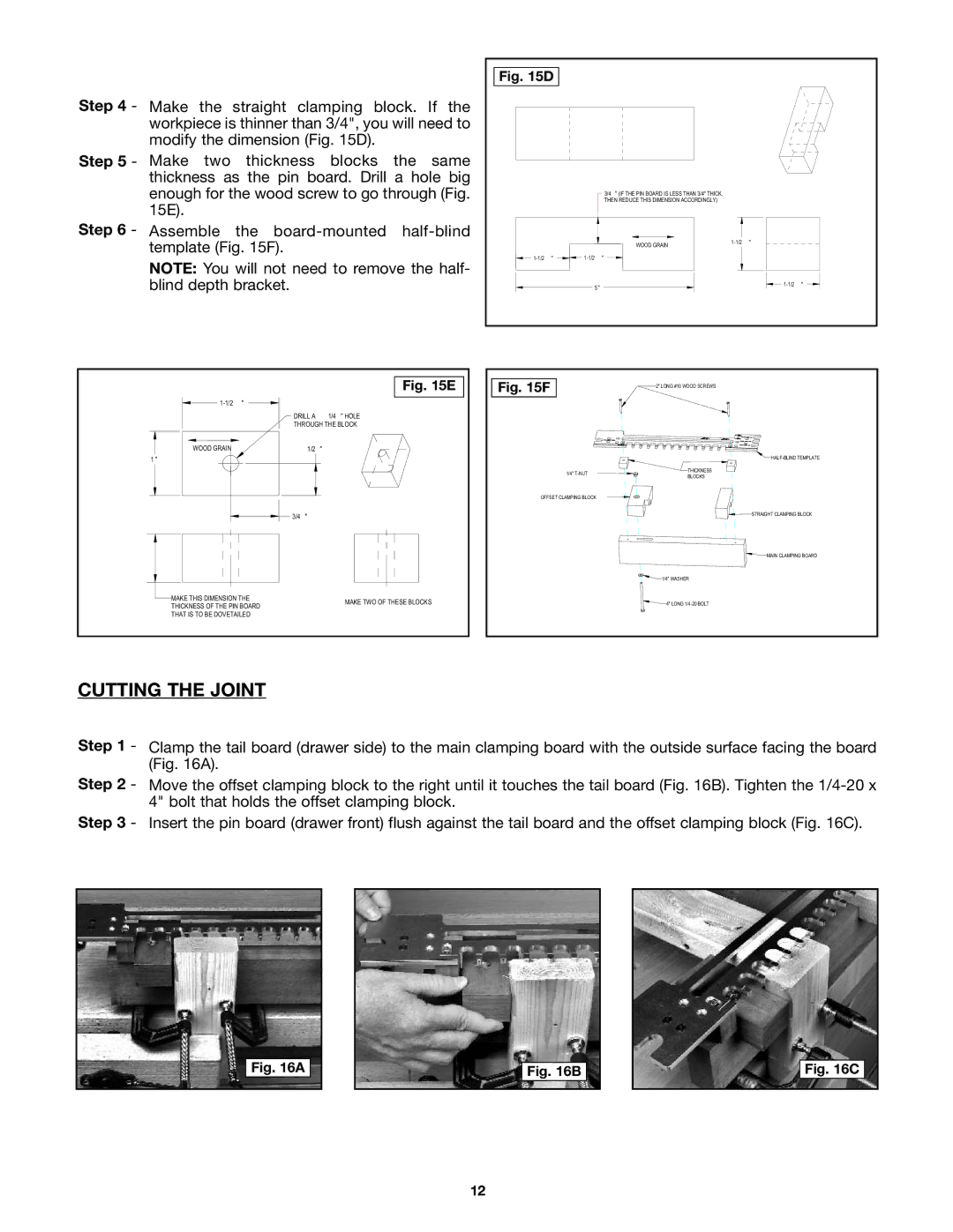 Porter-Cable 4210, 4212 instruction manual Cutting the Joint, Wood Grain 