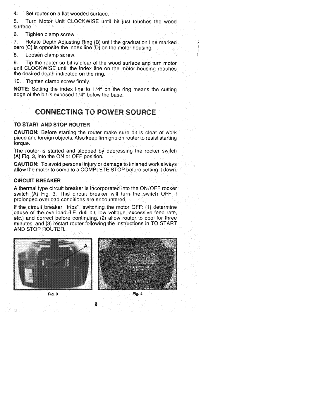 Porter-Cable 520, 518 manual 